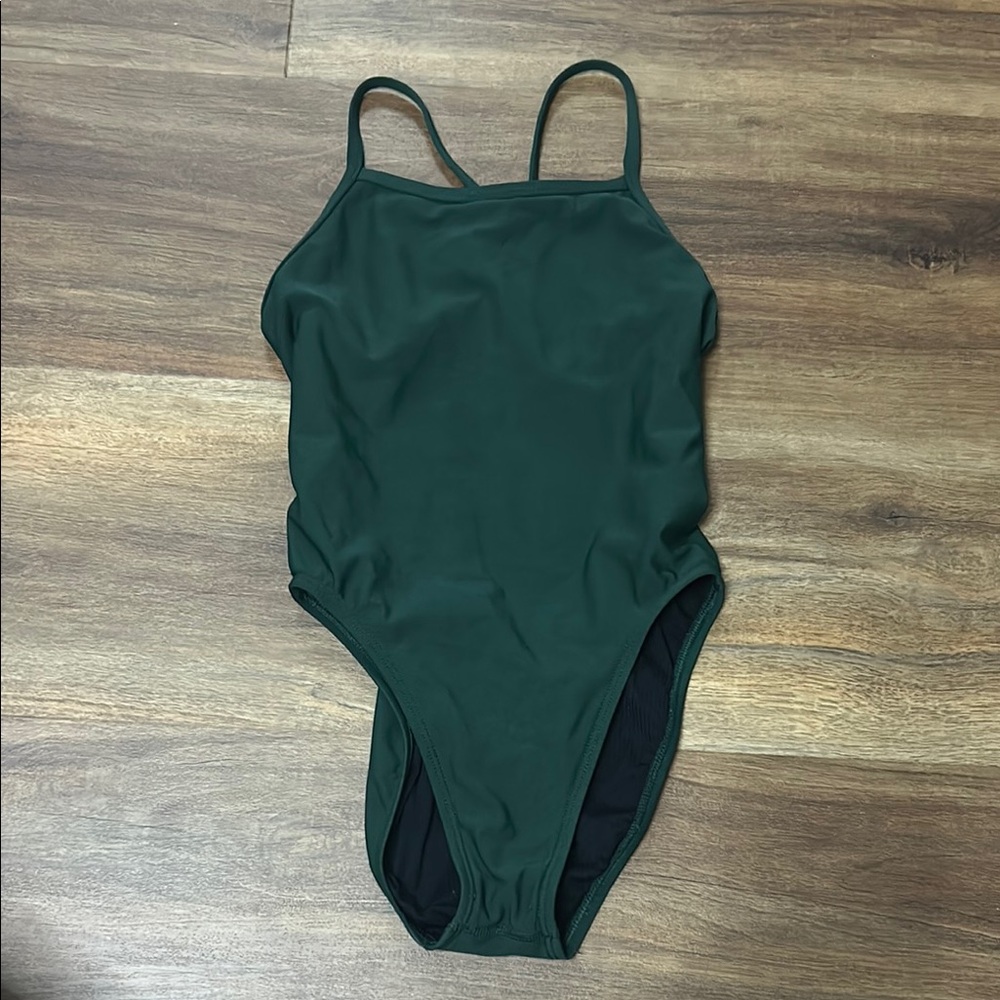 Jolyn Clothing Green One Piece Swimsuit Athletic Cut